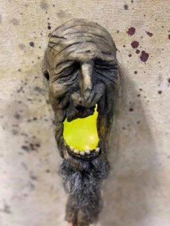 6' Lighted Shrunken Head Swamp Stick