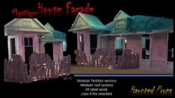 Mystique Haunted House Facades