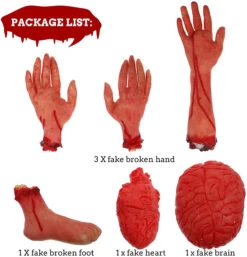 6 Piece Bloody Body Parts Deal
