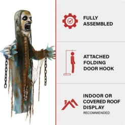 39'' Hooked Skeleton Reaper With Chain