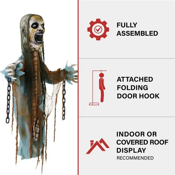 39'' Hooked Skeleton Reaper With Chain 1 39'' Hooked Skeleton Reaper With Chain