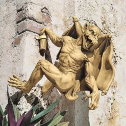 Gaston The Gargoyle Climber Hanging Wall Sculptures