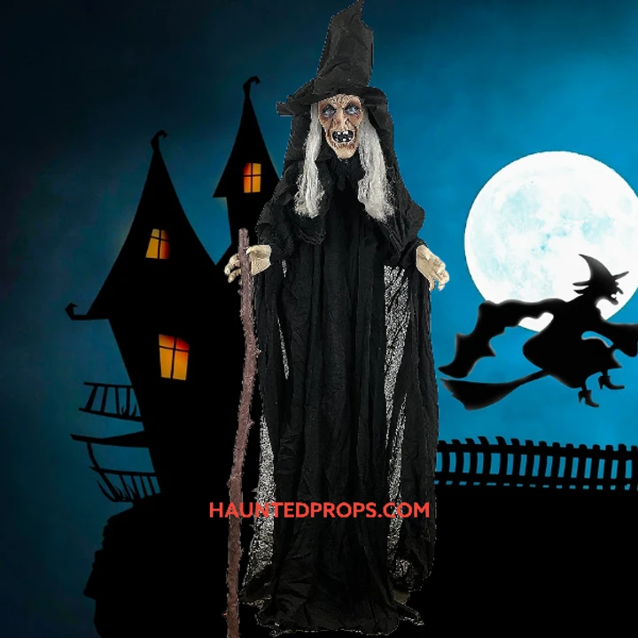 Witch Animated W Cane 72in 2 Witch Animated W Cane 72in - Image 2