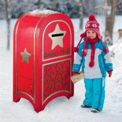 Santa's Continental Holiday Mailbox Santa's Mail Box Is Over 4 Feet Tall And Fea