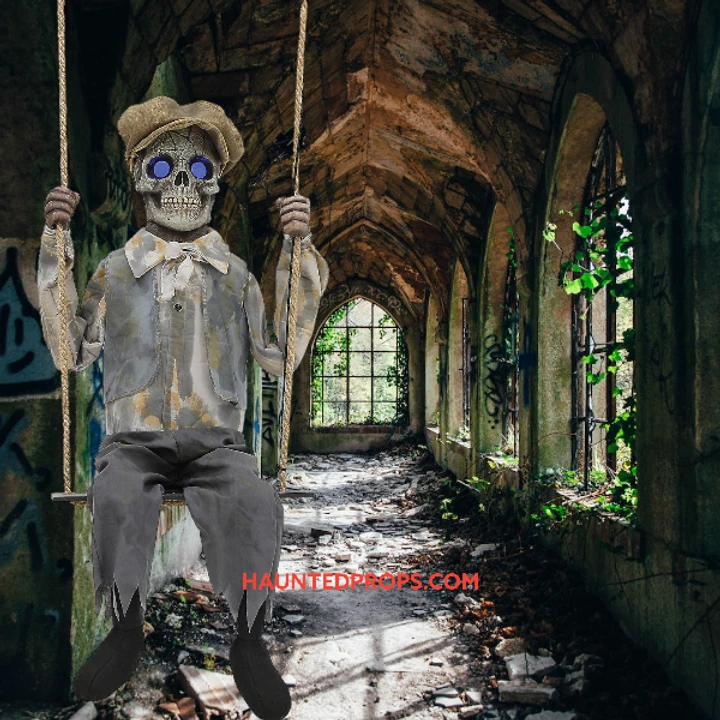 Swinging Skeletal Boy 2 Swinging Skeletal Boy - Image 2