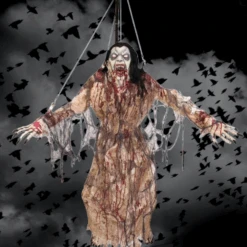 6 FOOT TALL On Stand Fling Vampires Prop