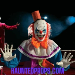 29-inch Animated Groundbreaker Clown With Hat Halloween Yard Decoration