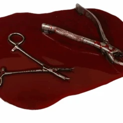 Resin Blood Pool With Medical Instruments