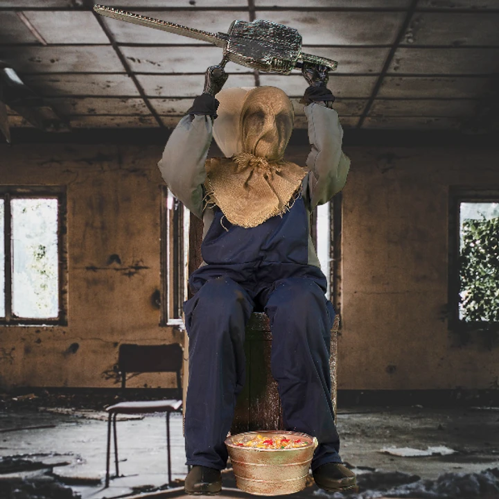 Chainsaw Greeter Animated Prop 1 Chainsaw Greeter Animated Prop