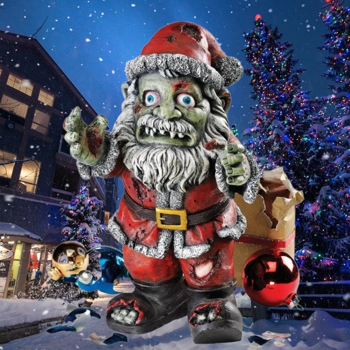Zombie Claus Holiday Statue 2 Zombie Claus Holiday Statue - Image 2