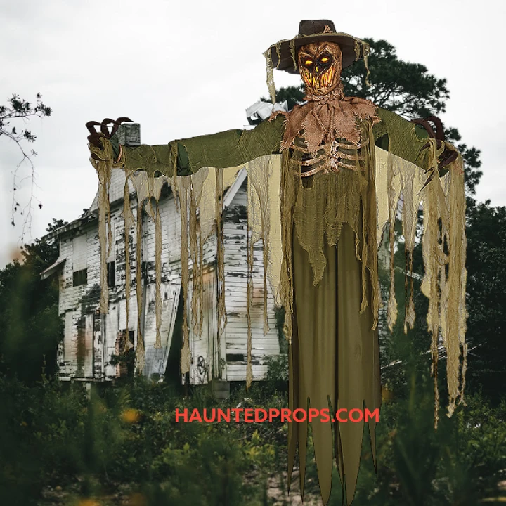 6 Ft. Inferno Scarecrow Animatronic Prop 2 6 Ft. Inferno Scarecrow Animatronic Prop - Image 2