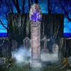 96" Oversized Gargoyle Pillar Animated Halloween Prop