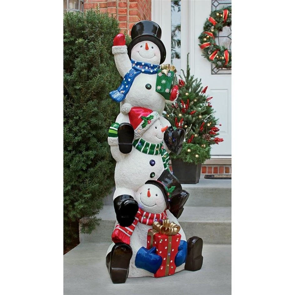 SnowBros Illuminated Snowman Holiday Statue Collection 1 SnowBros Illuminated Snowman Holiday Statue Collection