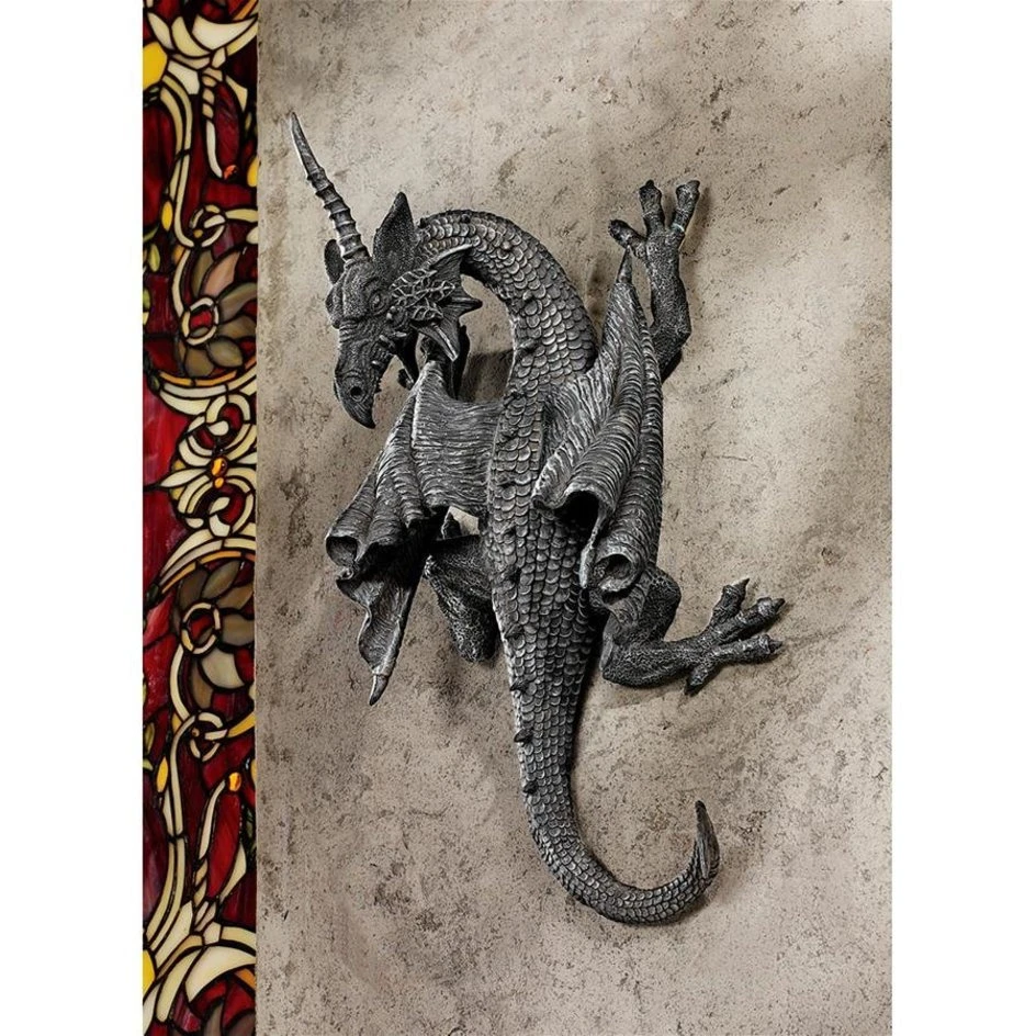 Horned Dragon Of Devonshire Gothic Wall Sculptures 1 Horned Dragon Of Devonshire Gothic Wall Sculptures