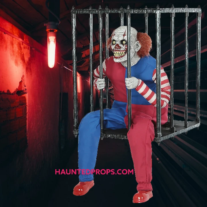 Animated Caged Clown Walk Around Costume 2 Animated Caged Clown Walk Around Costume - Image 2