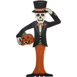 46" Skeleton Holding Pumpkin Yard Stake - Black -Halloween Props Store 82c588 b4ffd099b7024569b744df3932343ed3mv2