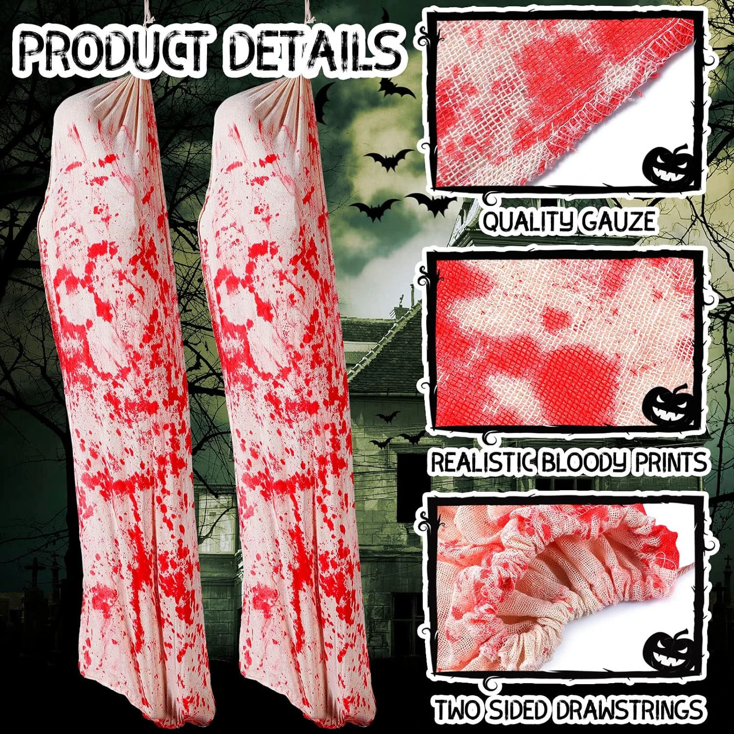 Bloody Gauze Bag Only Decor For Dead Body Bag 2 Bloody Gauze Bag Only Decor For Dead Body Bag - Image 2