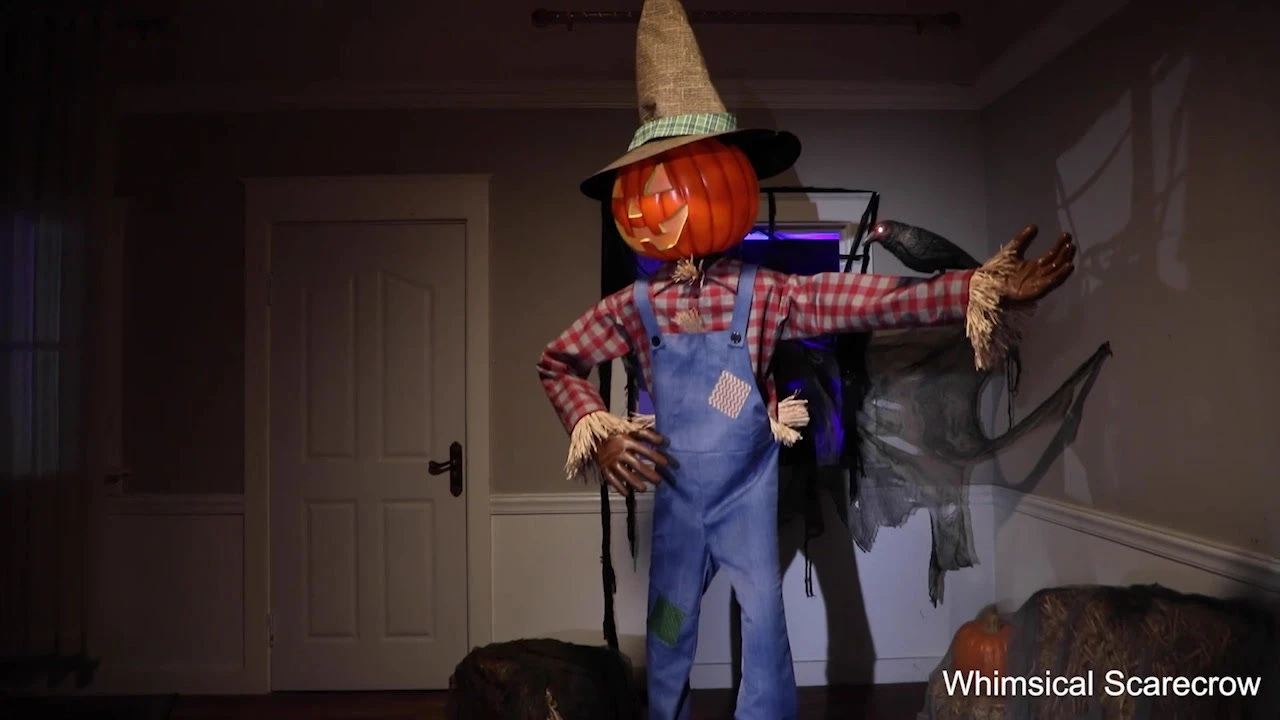 6 Ft. Animated Whimsical Scarecrow 2 6 Ft. Animated Whimsical Scarecrow - Image 2