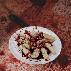 Fingers And Assorted Gore On A Plate