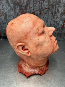 This Severed Head Is Skinned In Silicone And Foam Filled. Highly Detailed With Minor Facial Hair, All Hand Punched. Scarring And Blood Splatter Can Be Customized To Your Liking , As Well As Hair Color And Style. Just Attach A Message During Time Of Purchase And Inquire About Other Options. -Halloween Props Store 82c588 c2a55c754726429291e4df4b0bcd4285mv2