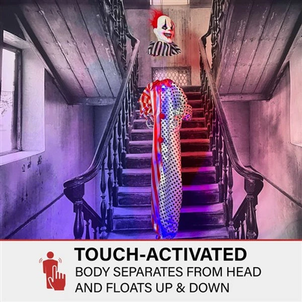 47'' B/R Animated Hanging Headless Motion Clown 2 47'' B/R Animated Hanging Headless Motion Clown - Image 2