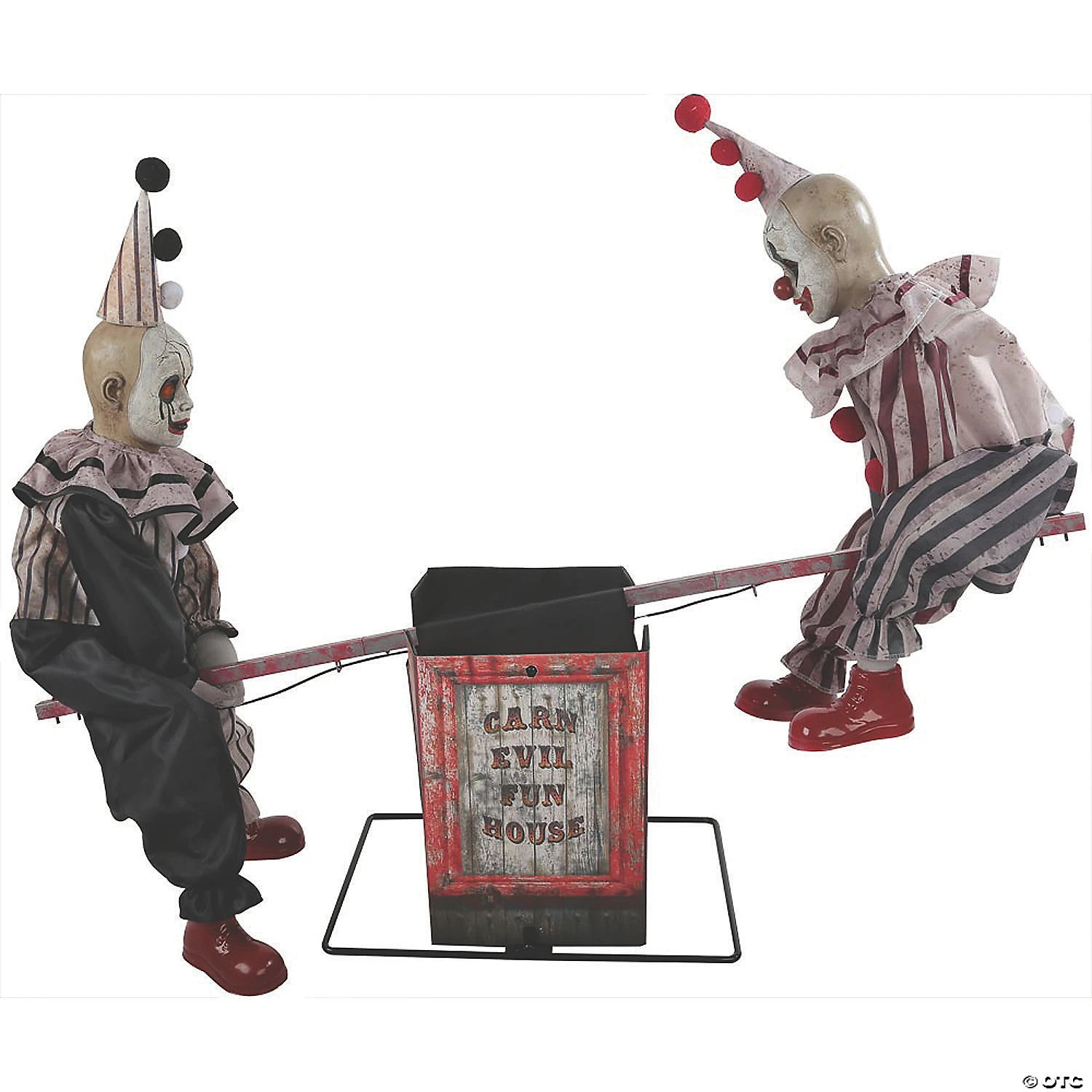 Animated See-Saw Clowns Halloween Decoration 1 Animated See-Saw Clowns Halloween Decoration