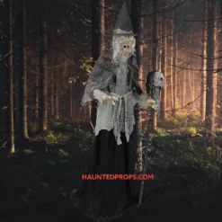 6' Lunging Witch With DigitEye Animated Prop