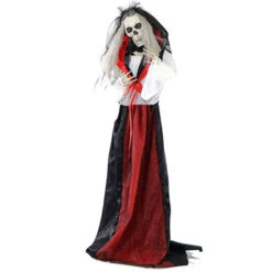 65" Standing Bride With Lights, Sound, Moving Arms - Black/White/Red 5 65" Standing Bride With Lights, Sound, Moving Arms - Black/White/Red -Halloween Props Store 82c588 f7c192eea91049b895f656bc3991a664mv2